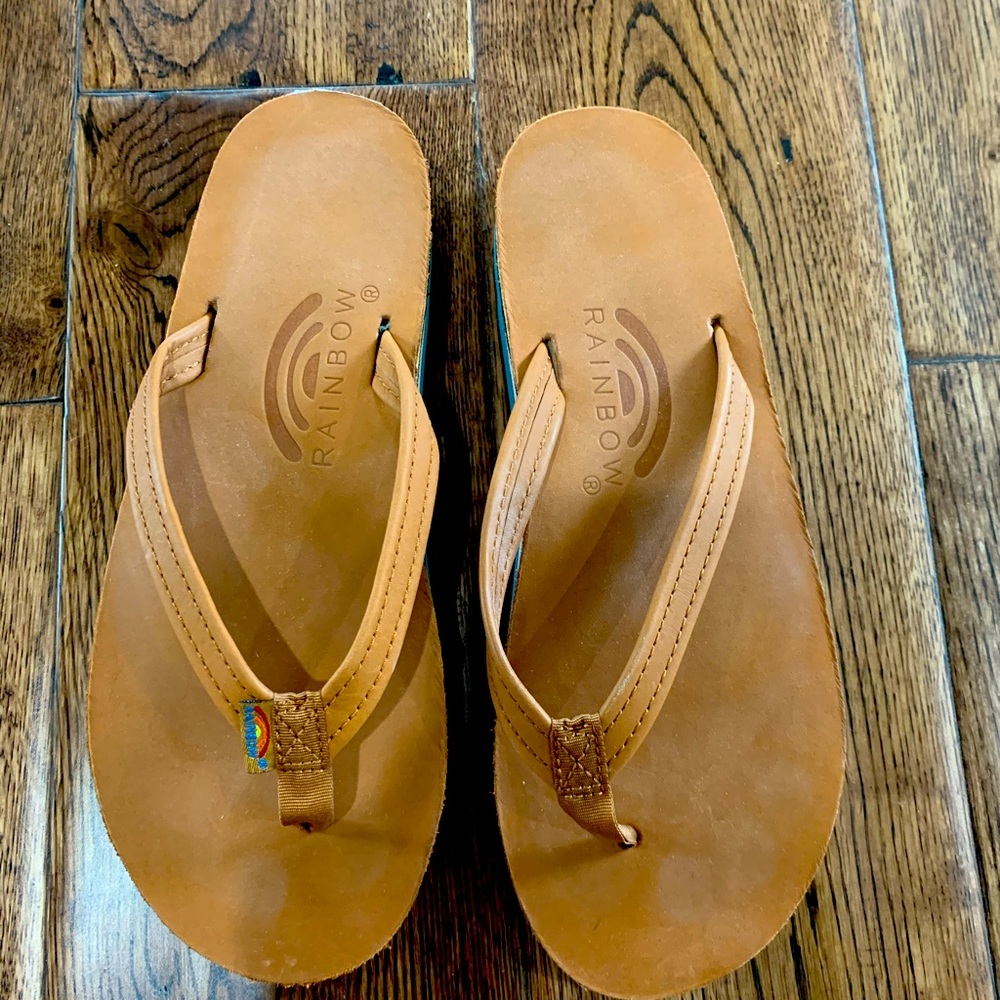 Rainbow Flip Flops